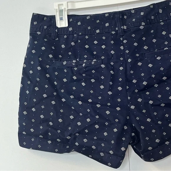 Women’s GAP City Short Navy Blue White Print Shorts. Size 10 - Picture 10 of 13